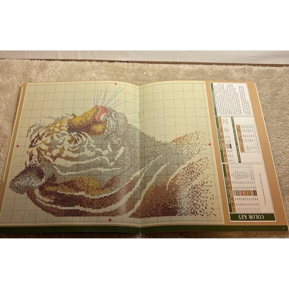 Eye Of The Tiger Cross-Stitch Pattern By True Colors International - Picture 3 of 3